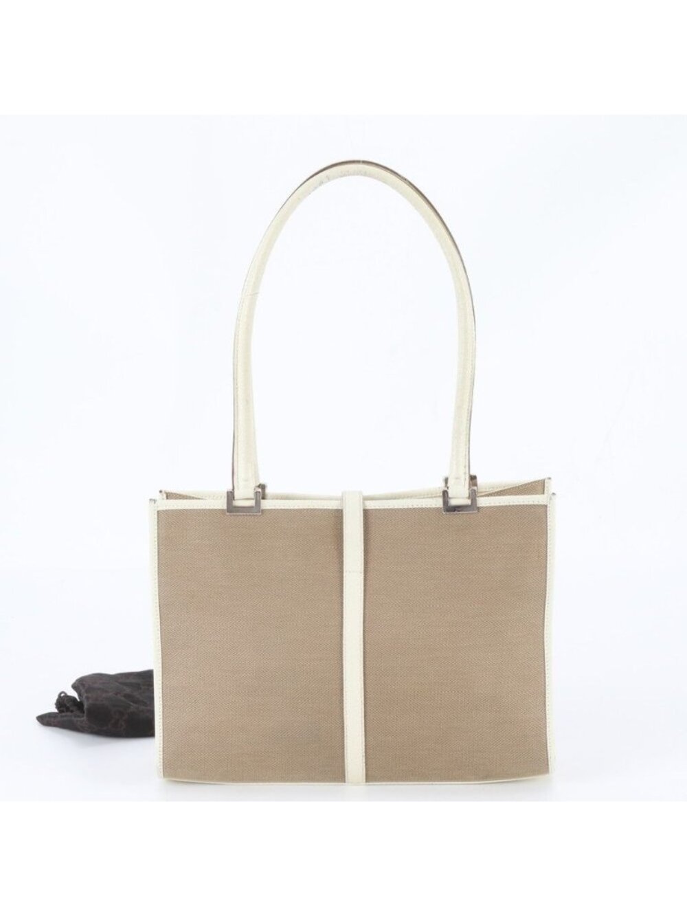 Gucci Jackie Leather Nylon Tote Shoulder Hand - Picture 3 of 9